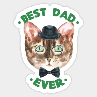 Best Dad Ever | Cad Daddy | Fur Parents | Cat Dad Gifts | Fathers Day Gifts | Cat Lover Gifts Sticker